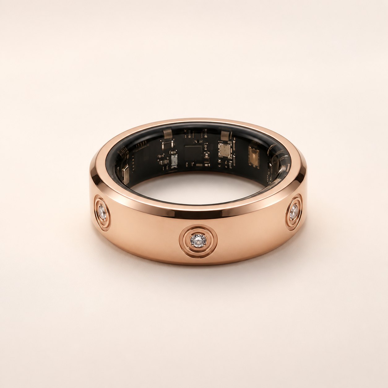 LuxenX Smart Ring in rose gold