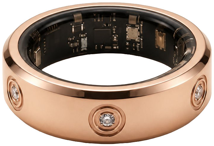 LuxenX Smart Ring in rose gold